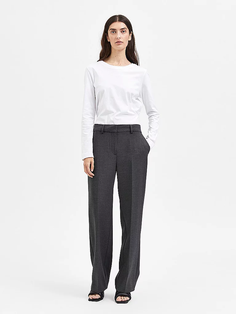 SELECTED FEMME Businesshose SLFRITA grau   40/L32 damen 2
